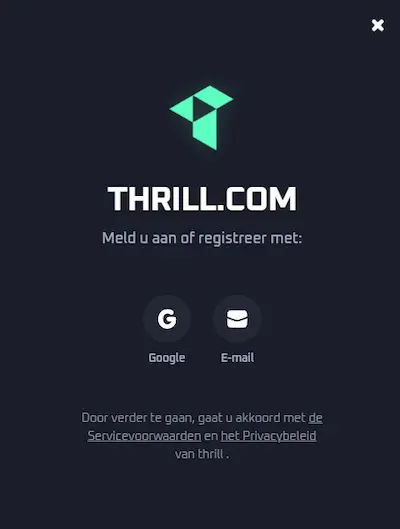 Thrill Casino login